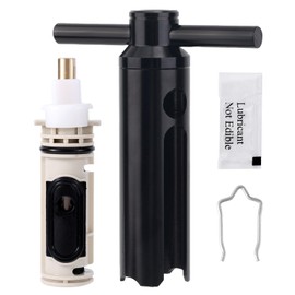 Shower Cartridge Replacement Kit for Moen 1222, Tub Faucet Replacement Repair Parts Include Cartridge Puller & Lubricant & Retainer Clip Tool Compatible with Moen 1222