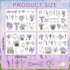 Lavender Motif Transfer Stickers for Stylish DIY Decor