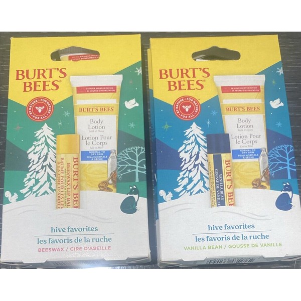Burt's Bees Hive Favorites Beeswax and vanilla Bean Holiday Gift