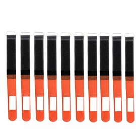 Infitronic PRO Velcro Cable Ties with Labelling Field and Metal Eyelet 16 mm x 160 mm (Red)