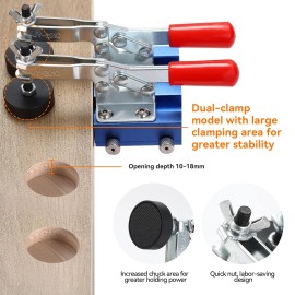 Adoles 35mm Concealed Door Hinge Jig， Accurate Locking Cabinet Hinge Jig，Aluminum Al...