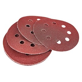 Amtech V4070 P120 Hook and Loop Orbital Sanding Sheets, 10 Piece Set, 115mm Diameter Sanding Paper