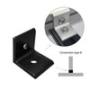 FORRCKY 10Sets 1010, 10 Series Aluminum Extruded Profile Black Connector