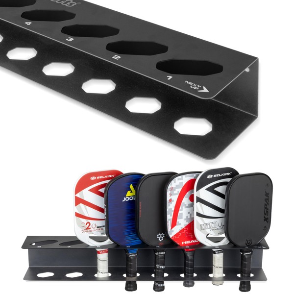 GoSports Pickleball Paddle Holder Rack - Fits 8 Pickleball Paddles