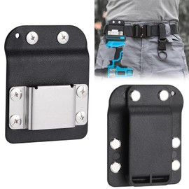 JIZZU Bohrwerkzeugholster für Werkzeuggürtel, Robust Werkzeuggürtelhalter 304 Edelstahl für Akkubohrer, Schlagschrauber, Nagler, Maßband