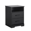 Prepac 2 Drawer Nightstand, 16.25in x 18.75in x 24.5in, Rustic