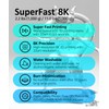 8K 22um Resolution SuperFast Water Washable Resin, 0.5 Sec. (50um),