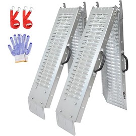 BEJONI 66" L Loading Ramps for Pickup Trucks, Folding Truck Loading Ramp, 880lbs Capacity per Pair Steel ATV Ramps for Motorcycle, Lawn Mower, Dirt Bikes, Trailer, Snow Blower, Pack of 2