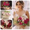 ZCETCW Artificial Flowers 30pcs Real Beautiful Blush Foam Fake Roses