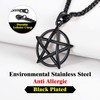 Richsteel Satanic Necklace For Men Witch Pendant Pentagram Necklaces Mens