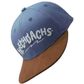 Bexxwell Children's Snapback Cap Naughty Badger (Junior, Kids, Perfect Fit, Cap, Boys, Unisex), blue grey, Unit size