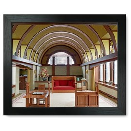 Framed Print 12x15: Frank Lloyd Wright's Dana Thomas House Interior, Springfield