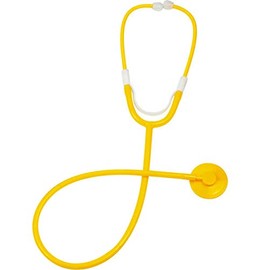 Disposable Stethoscope, Single Patient Use, Yellow, 10 Pack