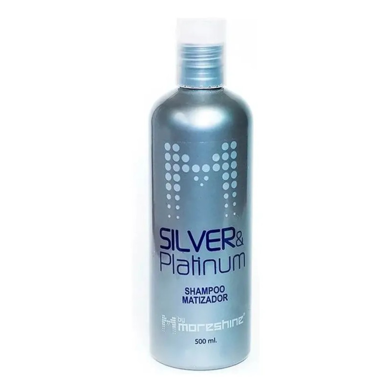 Shampoo Matizador Silver Platinum Moreshine 500 Ml 1 Pza