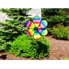 In the Breeze 6-Petal Flower Spinner, 19.5-Inch Rainbow Dazee Flower