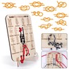 Gosknor Knot Tying Practice Board, 16 Essential Knots Trainer with