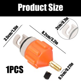 Sup Adapter for Compressor, Stand Up Paddle Board Pump Accessories, Inflatable Boat Paddling Air Pump Valve, Kayak Stand-Up Paddle Motor Valve Adapter (Orange)