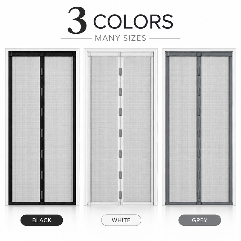 Magnetic Screen Door Mesh Curtain – Hands-Free Auto-Close Insect Net