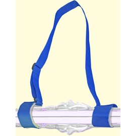 HOMETOOLS.EU® Ski Carry Strap, Shoulder Strap for Ski & Ski Poles, Blue