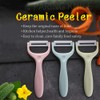 BITEFU Set of 6 Colourful Peelers, Ceramic Peelers for Vegetables,