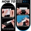 FINGERINSPIRE 120Pcs Hanging File Folder Tabs, 77x31mm Clear PVC Insertable