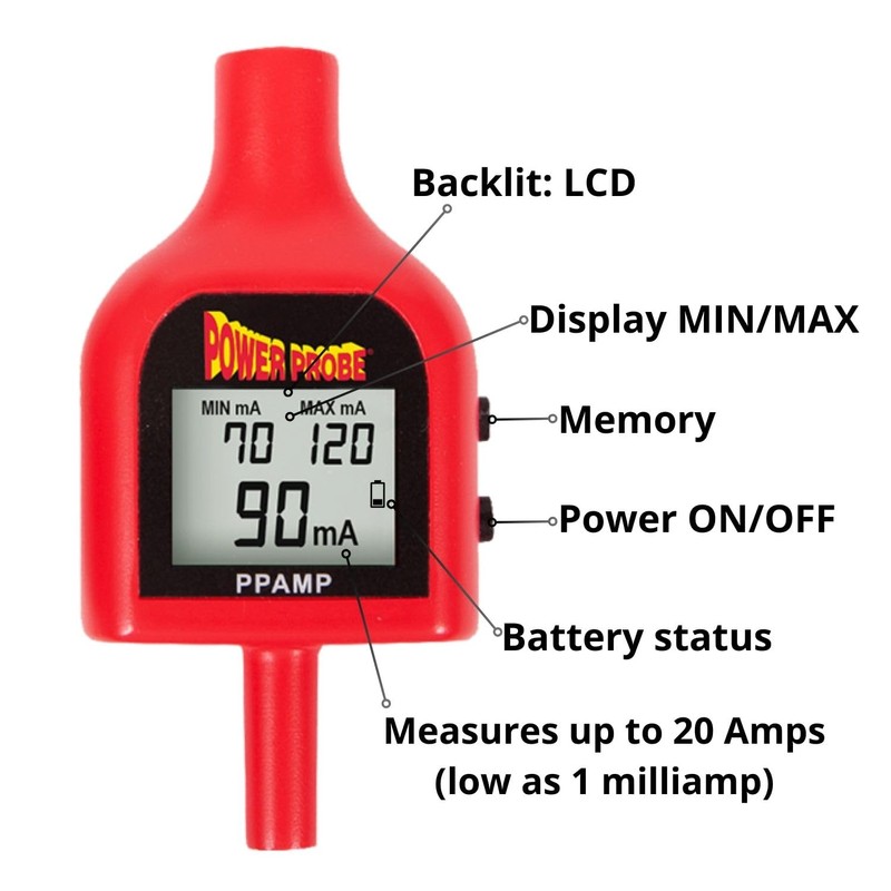 Power Probe Amp Adapter Tip for Live Current in Automotive