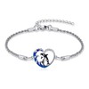 AXOMY Orca Anklet 925 Sterling Silver Orca Killer Whale Wave
