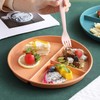 4 Pcs Portion Control Plate,9 Inch Divided Plates for Adults