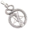 AFP Snake Pentagram Pendant 925 Sterling Silver AS-595, Sterling Silver,