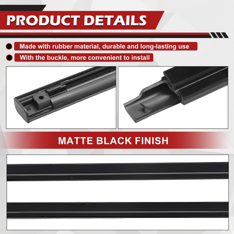 Weatherstrip Window Moulding Trim Seal Belt Kits Compatible with 2009-2021