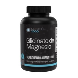 Glicinato de Magnesio 500 mg, Magnesio Glicinato en Cápsulas, 60 Cápsulas, Suplemento Alimenticio para Uso Diario, Alta Absorción