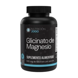 Glicinato de Magnesio 500 mg, Magnesio Glicinato en Cápsulas, 60 Cápsulas, Suplemento Alimenticio para Uso Diario, Alta Absorción