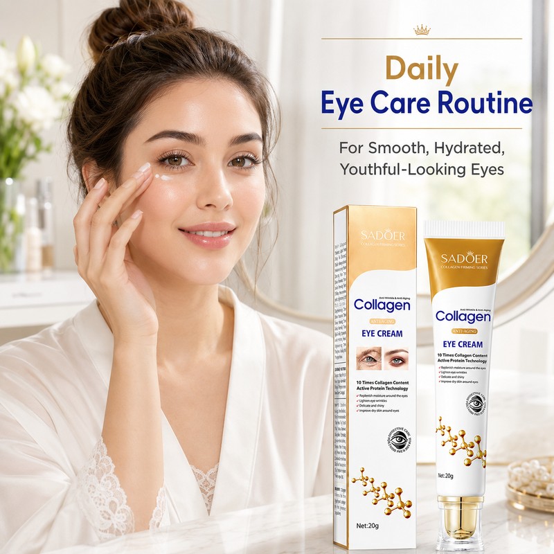 Collagen Eye Cream for Daily Skincare – Hydrating Under-Eye Moisturizer