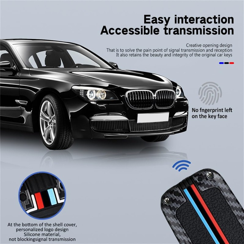 ontto Carbon Pattern Auto Key Case Fit for Toyota Avalon