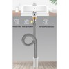 Qrity 1 Piece Flexible Waste Pipe, Universal Drain Pipe, Overflow
