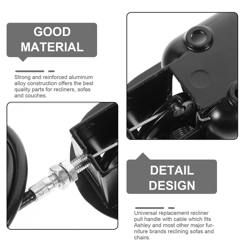 SEWACC Recliner Pull Handle, Universal Metal Recliner Pull Handle Replacement