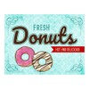 Fresh Donuts Hot and Delicious Metal Sign HomeDecor Wall Accent