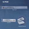 GLOBLELAND 12pcs Rectangle Lace Plastic Embossing Folders Plastic Templates templates