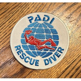 PADI RESCUE DIVER Patch, Scuba Diving Certification