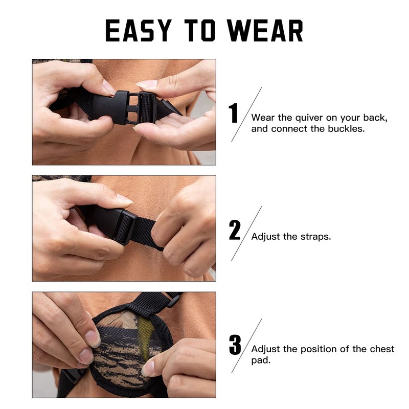 Lixada Quiver for Arrows, Side Quiver for Arrows, Quiver for