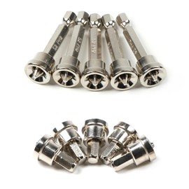10pcs Magnetic Drywall Screwdriver Bits Set, PH2 Hexagonal Handle, 25mm x 5 Pcs & 50mm x 5 Pcs