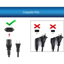 UpBright AC IN Power Line Cord Cable Plug Compatible with iRobot Roomba i7+ i7 Plus i7550 i 7550 s9+ s9550 s 9550 S955020 WiFi Robotic Robot Vacuum + Automatic Dirt Disposal Home Base Charging Station