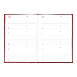 Brownline® 2026 Traditional Daily/Monthly Planner, Untimed Journal, 12 Months, January to December, Perfect Binding, 8.25" x 5.75", Bright Red (CB389.RED-26)