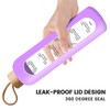 PROBTTL 32 Oz Borosilicate Glass Water Bottle with Time Marker
