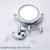 Cavoli Wall Mounted Makeup Mirror with LED Lighted 10x Magnification,3