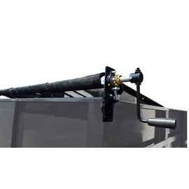Hand Crank Landscape Tarp Roller Kit with Mesh Tarp for Dump Truck or Trailer by Kym Industries Inc. (Mesh, 6'6" x 15')