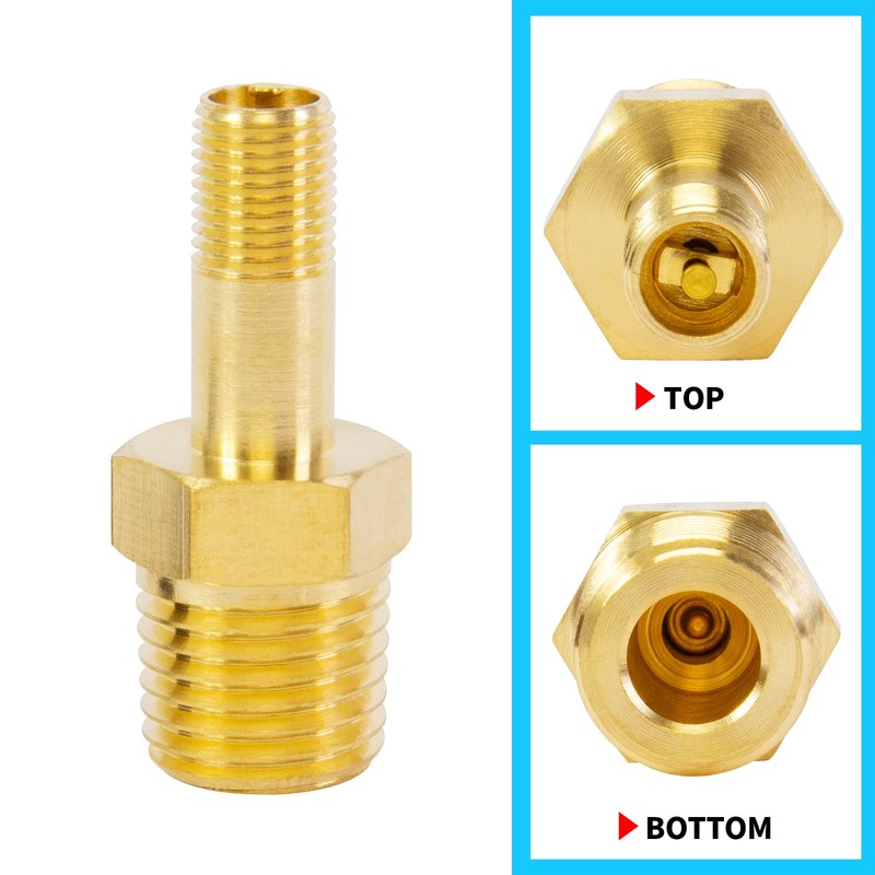 ChillWaves Brass Tank Valve, Standard Valve Core 1/4" NPT Anti-Corrosion