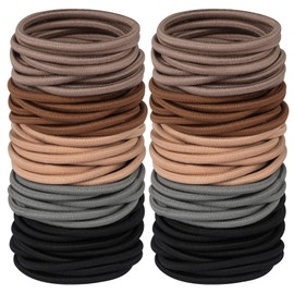 Multy-Colored Hair Ties for Thick Hair, 120 PCS Large Hair Elastics, No Damage Ponytail Holders for Women, Men and Girls