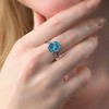 Gem Stone King 3.00-7.00 Cttw Gemstone Birthstone Solitaire Ring |