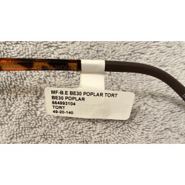 Bio Eyes New BIO EYES BE30 POPLAR TORTOISE TORT 49-20-140 - Retail $54